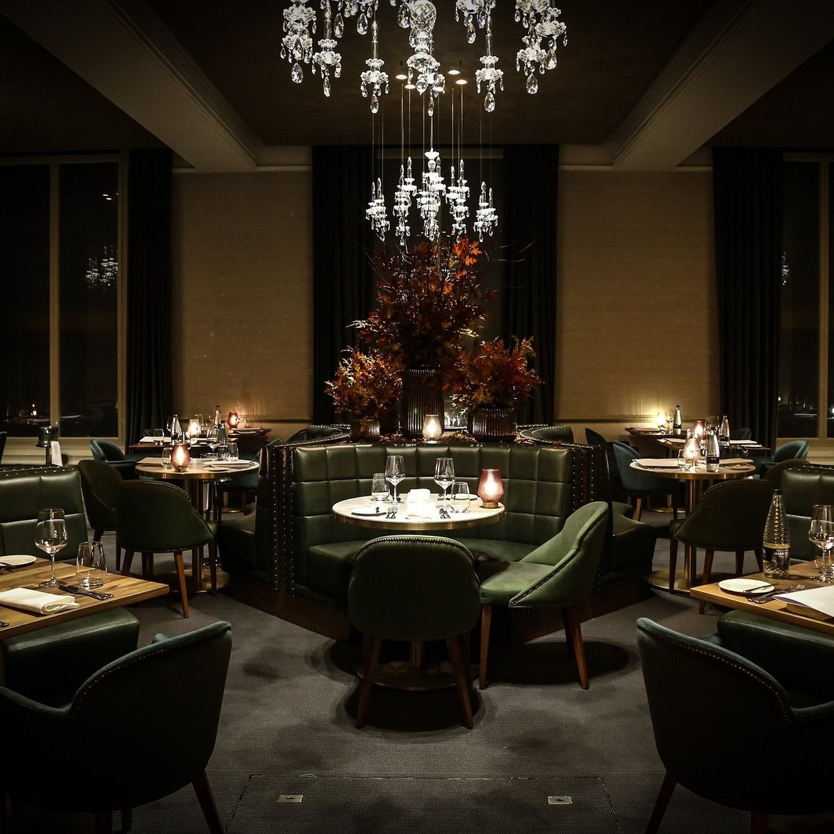 En rolig privat salong for en VIP-middag